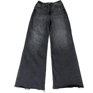 Fashion Nova Black wide leg jeans size 9